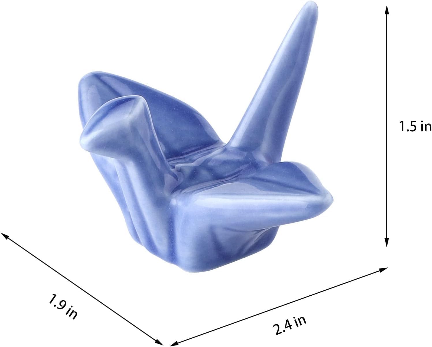 Origami Crane Porcelain Chopstick Rests, Pack of 12