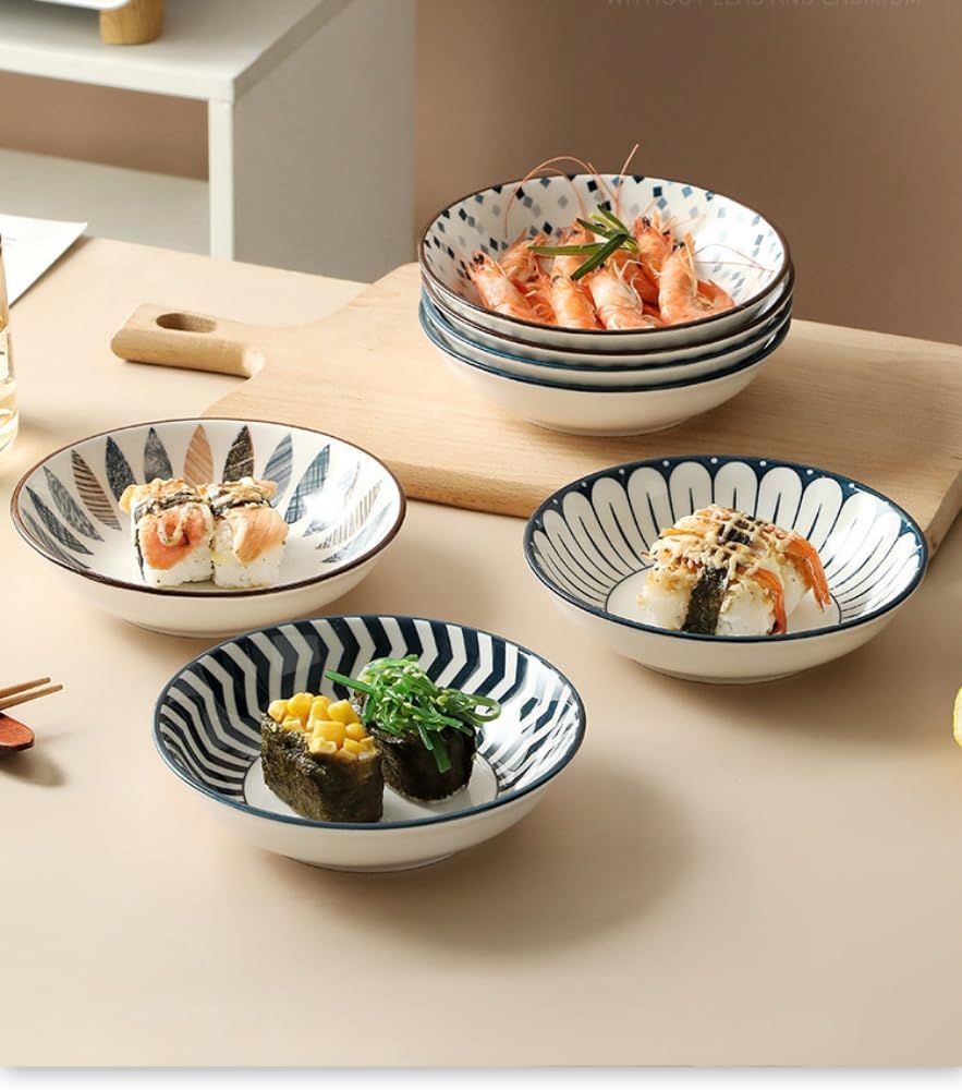 Japanese-Style Ceramic Candy Bowls, Pack of 4
