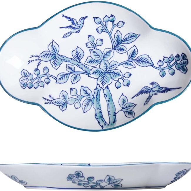 Blue and White Porcelain Dessert Plate