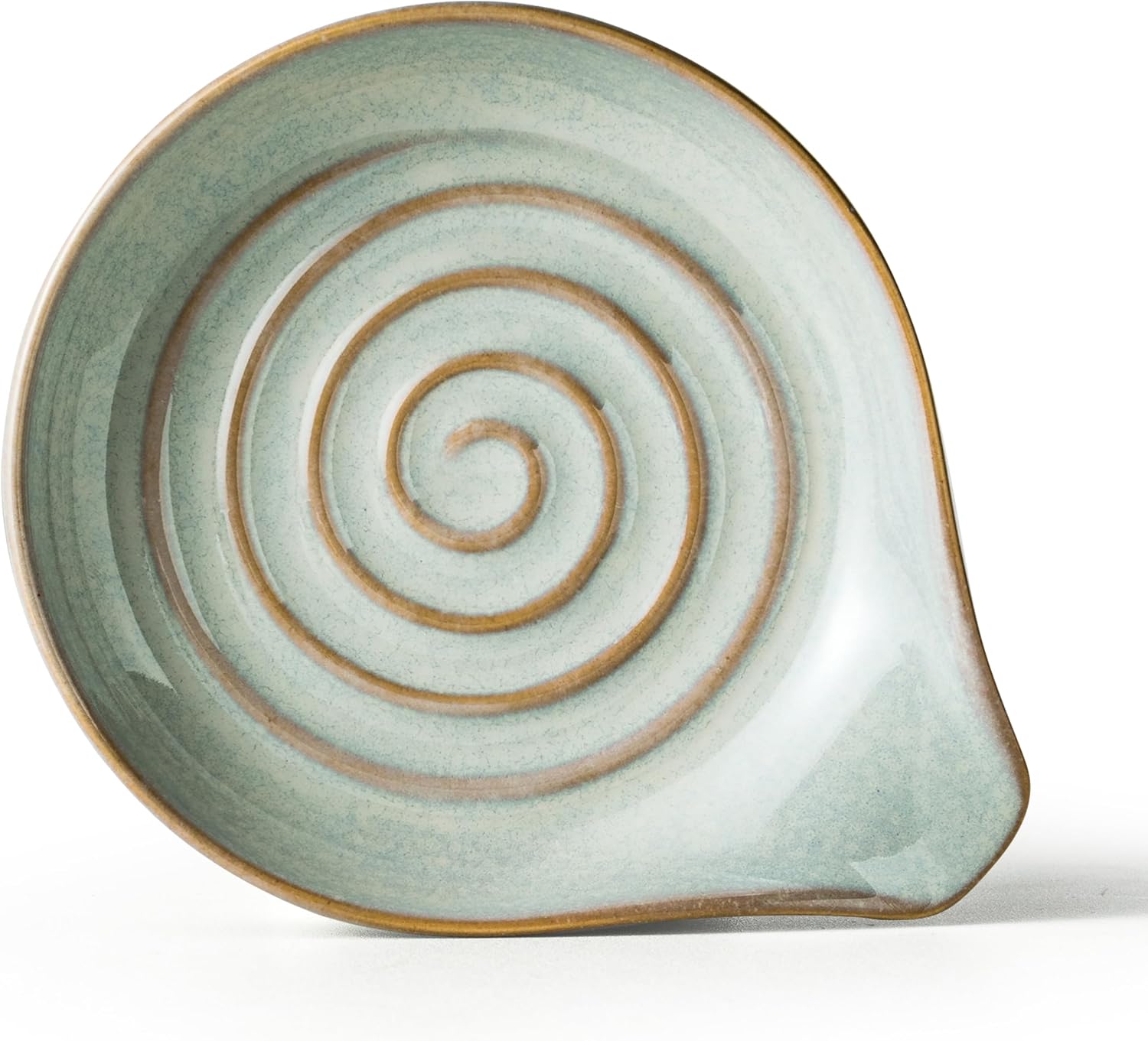 Large Grey Ceramic Spoon Rest, 5 Inch