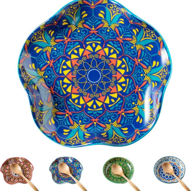 Bohemian Ceramic Spoon Rest for Stove Tops